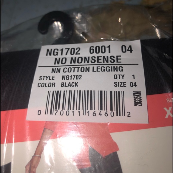 No Nonsense Cotton Leggings.   XL - Picture 2 of 4